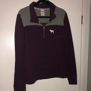 PINK Victoria’s Secret Quarter-Zip Pullover